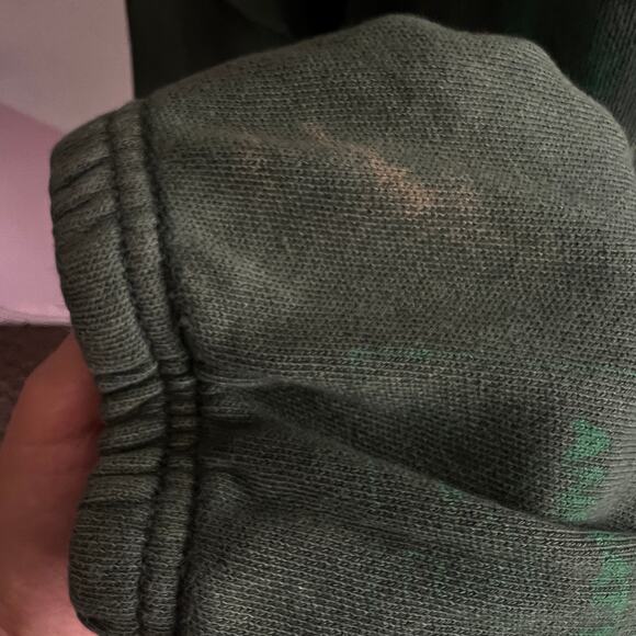 Offline by Aerie Green Graphic Sweatshirt Pullover Cozy Loungewear Medium - Picture 7 of 12